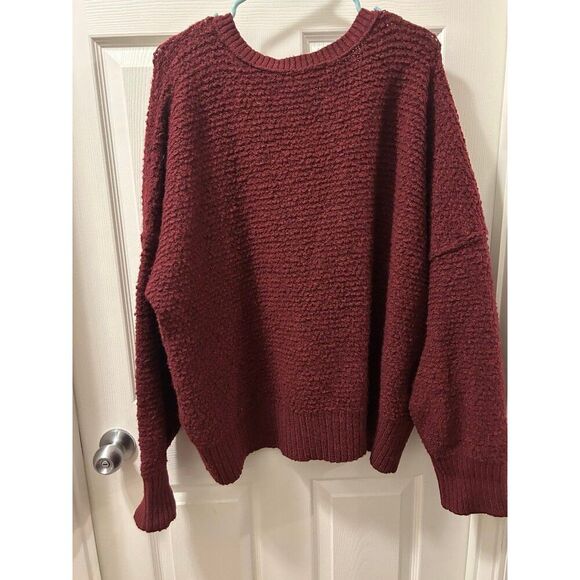 Womans Red V Neck Sweater 2XL - Picture 4 of 5